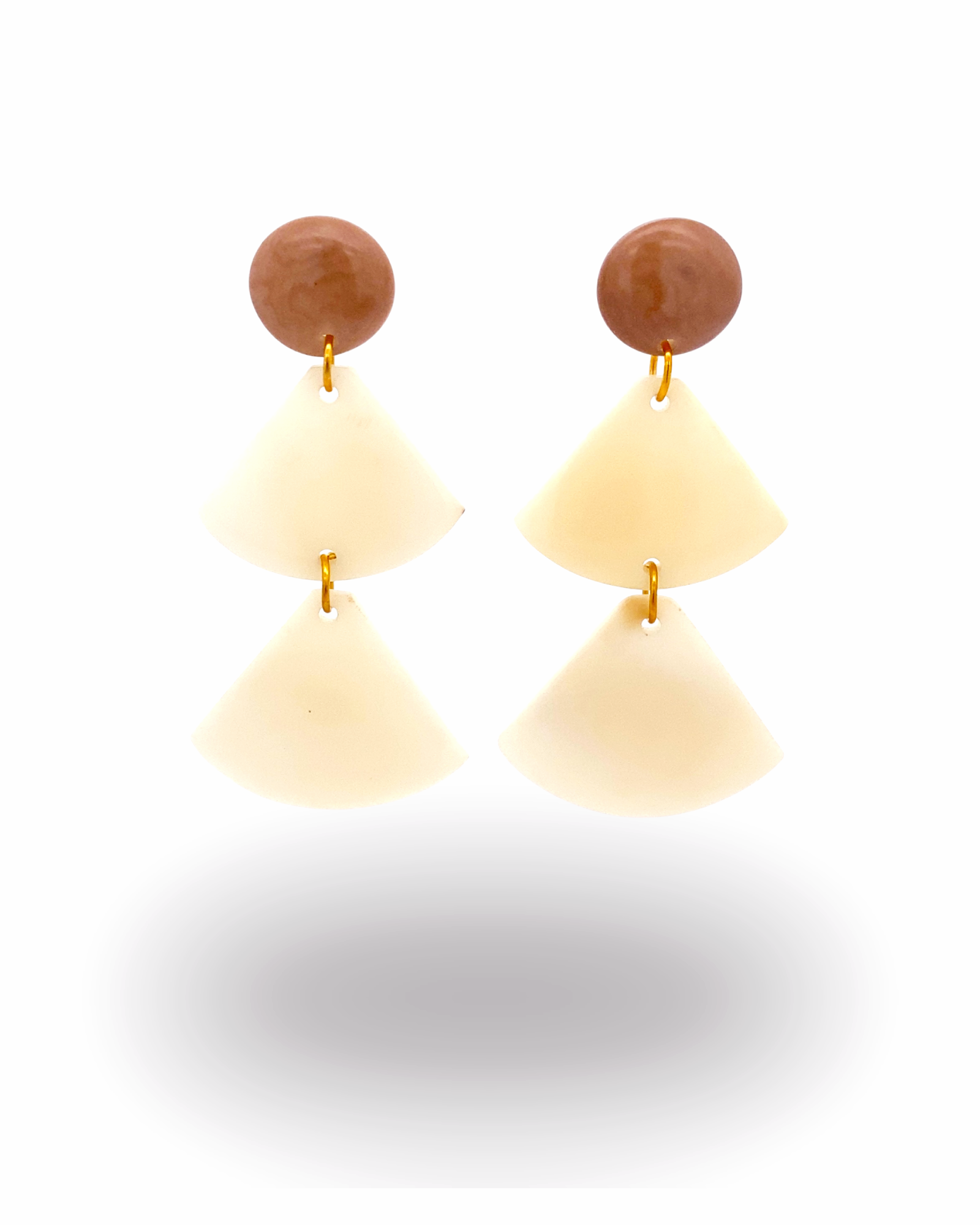 Mauve Earrings - Producto premium de la colección Organic Tagua