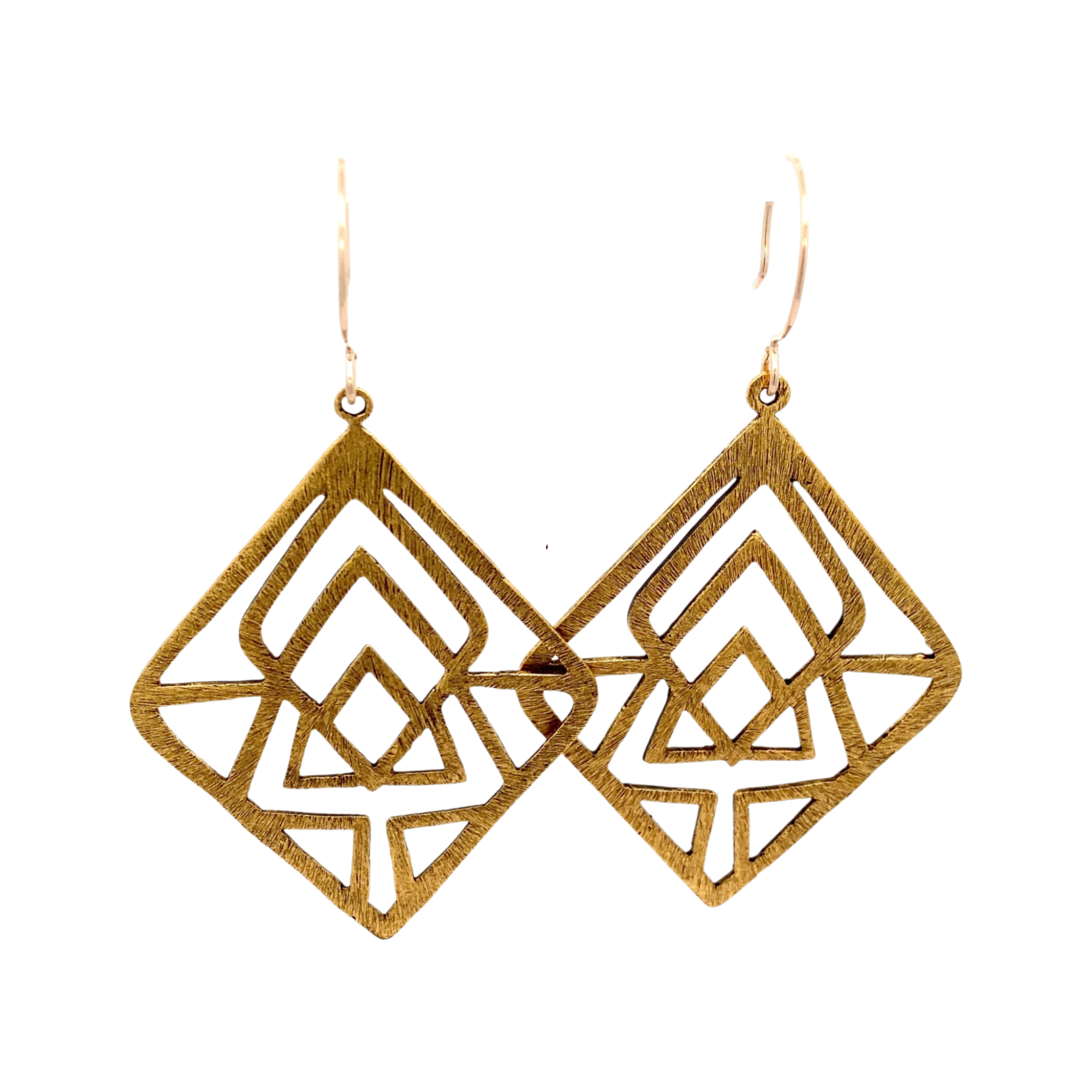 Geometric Rhombus Earrings - Premium product from Ornamental Things collection