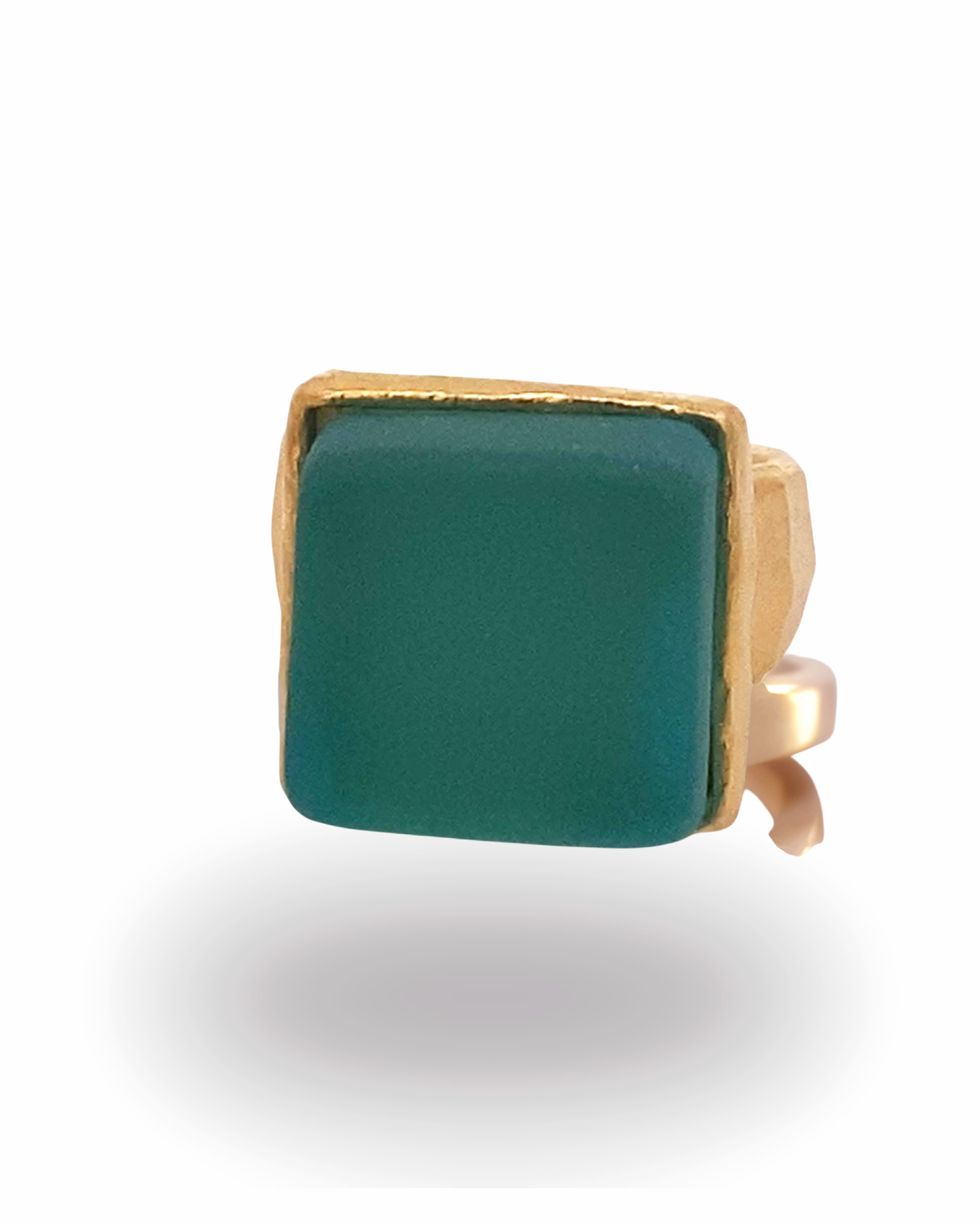 Cube Gold Ring - Premium product from Smart Glass Recycled Jewelry collection