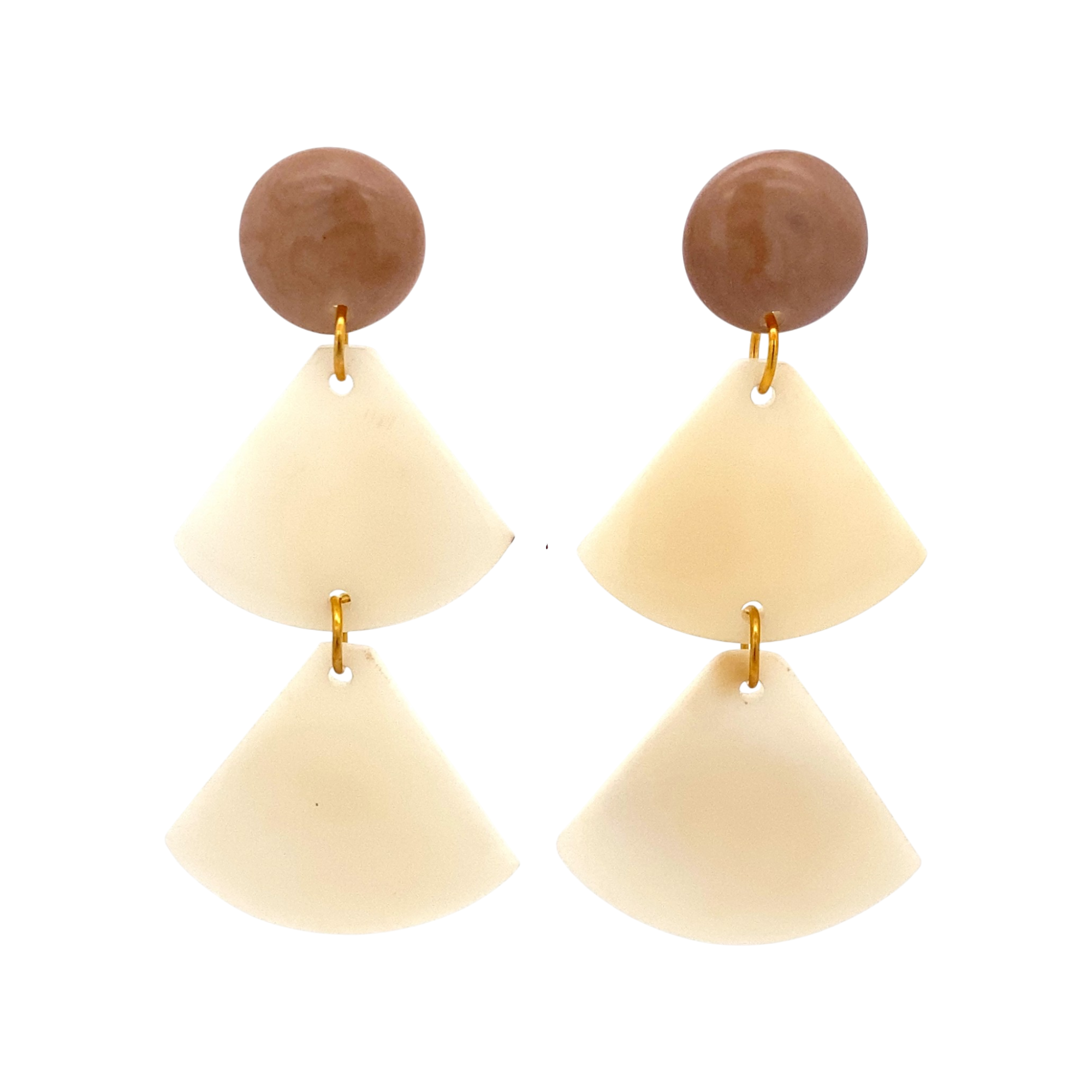 Mauve Earrings - Premium product from Organic Tagua collection