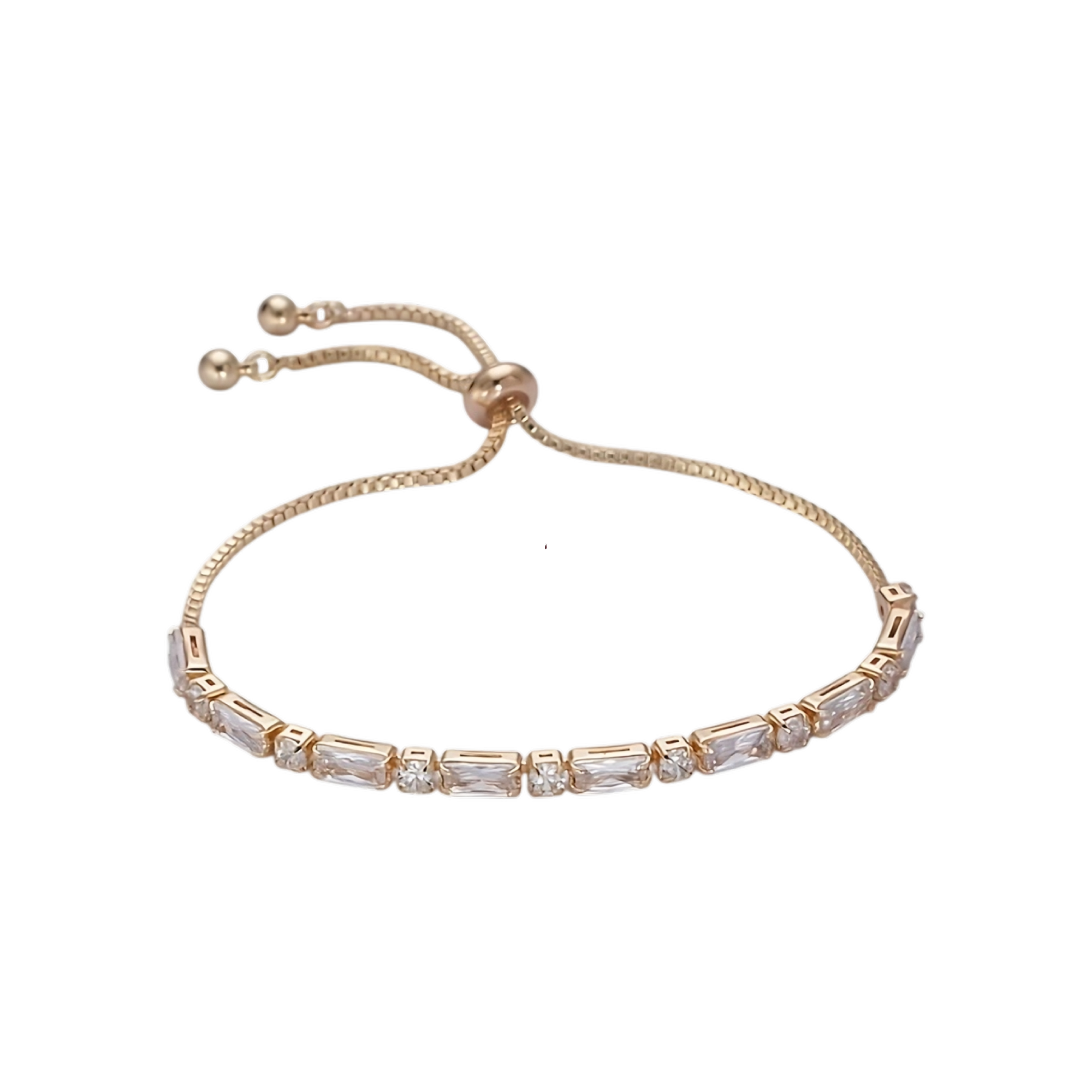 24K Gold Baguette Bracelet - Premium product from Aim Eternal collection