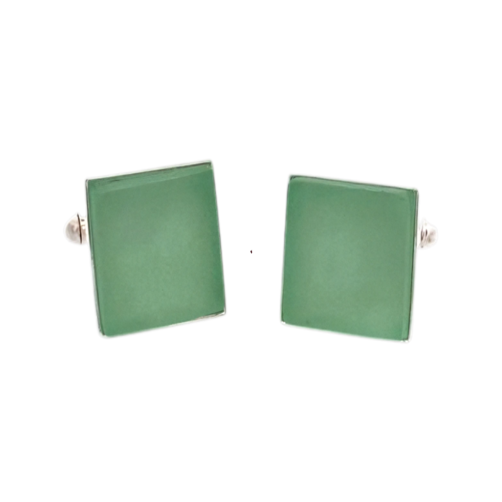 Silver Cuff Links - Premium product from Smart Glass Recycled Jewelry collection