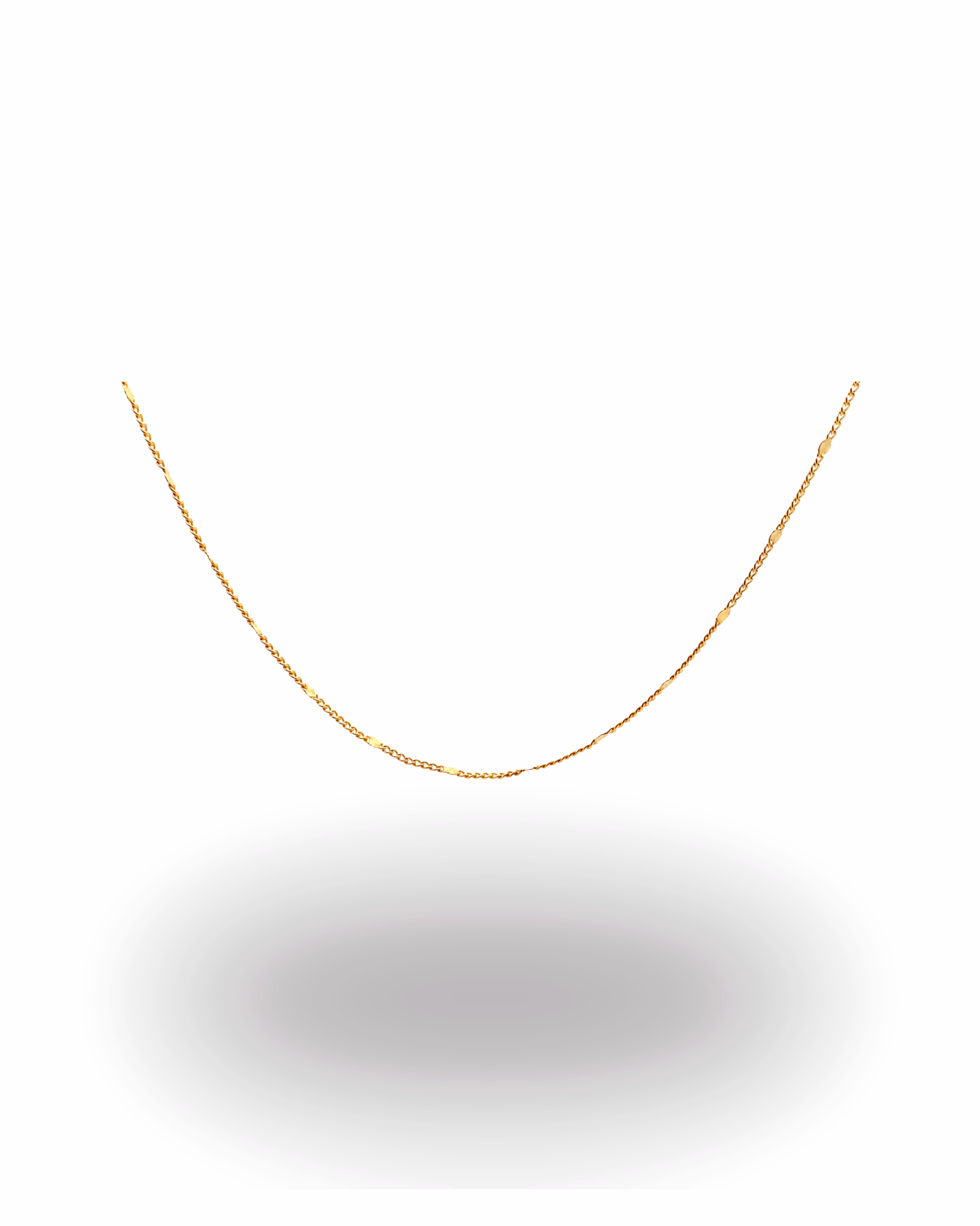 Dainty Sunburst Curb Chain - Premium product from Aim Eternal collection