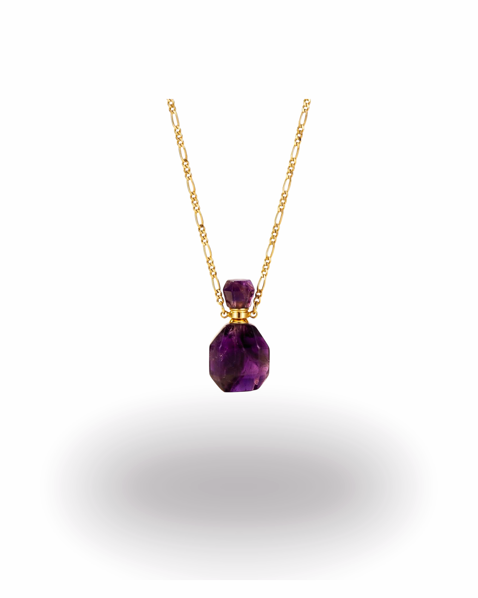 Amethyst Perfume Bottle Necklace - Producto premium de la colección Ornamental Things