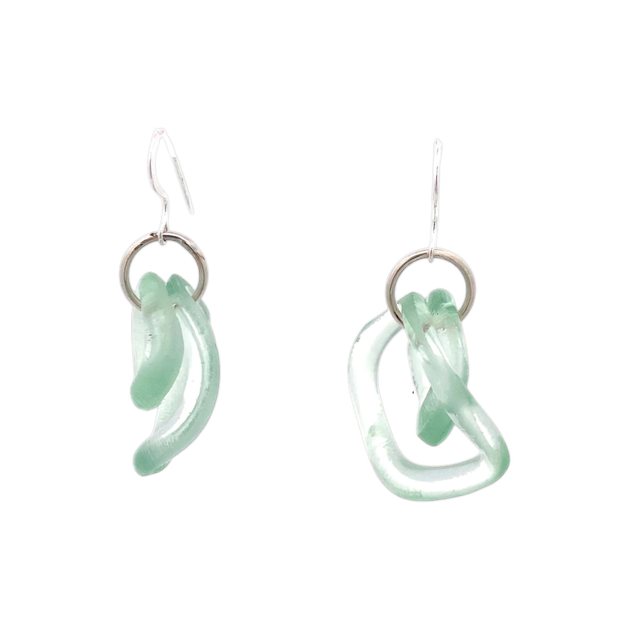 Coca Cola Simple Wave Earrings - Premium product from Smart Glass Recycled Jewelry collection